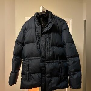 Men's Navy Puffer Jacket
